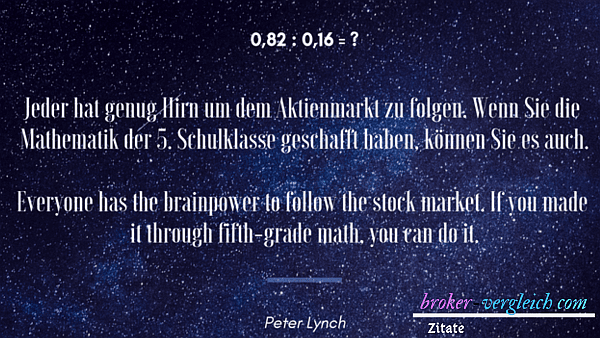 Peter Lynch Mathematik und Boerse